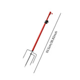 Maxbell Fishing Rod Holder for Ground Sturdy Suppot Stand for Outdoor Camping Hiking Red