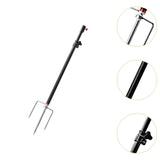 Maxbell Fishing Rod Holder for Ground Sturdy Suppot Stand for Outdoor Camping Hiking Black