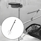Maxbell Fishing Rod Holder for Ground Sturdy Suppot Stand for Outdoor Camping Hiking Black