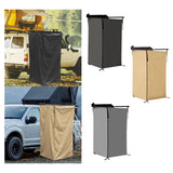 Maxbell Vehicle Side Shower Tent Automotive RV Tailgate Van Restroom Privacy Shelter Black