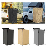 Maxbell Vehicle Side Shower Tent Automotive RV Tailgate Van Restroom Privacy Shelter Black