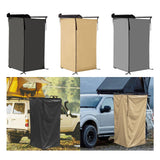 Maxbell Vehicle Side Shower Tent Automotive RV Tailgate Van Restroom Privacy Shelter Black