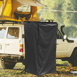 Maxbell Vehicle Side Shower Tent Automotive RV Tailgate Van Restroom Privacy Shelter Black