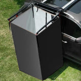 Maxbell Vehicle Side Shower Tent Automotive RV Tailgate Van Restroom Privacy Shelter Black