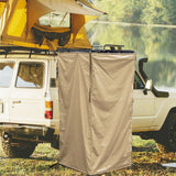 Maxbell Vehicle Side Shower Tent Automotive RV Tailgate Van Restroom Privacy Shelter Khaki