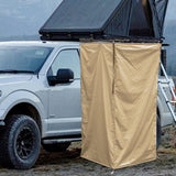 Maxbell Vehicle Side Shower Tent Automotive RV Tailgate Van Restroom Privacy Shelter Khaki