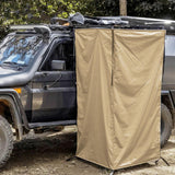 Maxbell Vehicle Side Shower Tent Automotive RV Tailgate Van Restroom Privacy Shelter Khaki