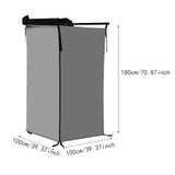 Maxbell Vehicle Side Shower Tent Automotive RV Tailgate Van Restroom Privacy Shelter Gray