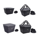 Maxbell Electric Bike Basket Liner Sunproof Practical Black Bicycle Front Basket Bag 27cmx29cmx19cm Without Handle