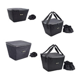 Maxbell Electric Bike Basket Liner Sunproof Practical Black Bicycle Front Basket Bag 27cmx29cmx19cm Without Handle