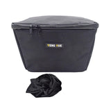 Maxbell Electric Bike Basket Liner Sunproof Practical Black Bicycle Front Basket Bag 27cmx29cmx19cm Without Handle