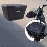 Maxbell Electric Bike Basket Liner Sunproof Practical Black Bicycle Front Basket Bag 27cmx29cmx19cm Without Handle