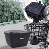 Maxbell Electric Bike Basket Liner Sunproof Practical Black Bicycle Front Basket Bag 27cmx29cmx19cm Without Handle