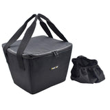 Maxbell Electric Bike Basket Liner Sunproof Practical Black Bicycle Front Basket Bag 27cmx29cmx19cm With Handles