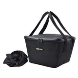 Maxbell Electric Bike Basket Liner Sunproof Practical Black Bicycle Front Basket Bag 27cmx29cmx19cm With Handles