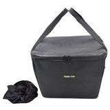 Maxbell Electric Bike Basket Liner Sunproof Practical Black Bicycle Front Basket Bag 27cmx29cmx19cm With Handles