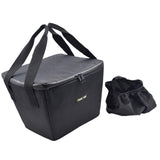 Maxbell Electric Bike Basket Liner Sunproof Practical Black Bicycle Front Basket Bag 27cmx29cmx19cm With Handles