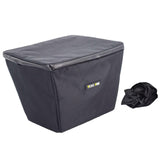 Maxbell Electric Bike Basket Liner Sunproof Practical Black Bicycle Front Basket Bag 31cmx26cmx25cm Without Handle