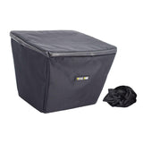 Maxbell Electric Bike Basket Liner Sunproof Practical Black Bicycle Front Basket Bag 31cmx26cmx25cm Without Handle