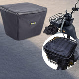 Maxbell Electric Bike Basket Liner Sunproof Practical Black Bicycle Front Basket Bag 31cmx26cmx25cm Without Handle