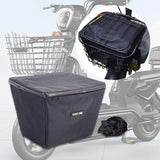 Maxbell Electric Bike Basket Liner Sunproof Practical Black Bicycle Front Basket Bag 31cmx26cmx25cm Without Handle