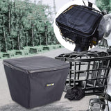 Maxbell Electric Bike Basket Liner Sunproof Practical Black Bicycle Front Basket Bag 31cmx26cmx25cm Without Handle