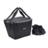 Maxbell Electric Bike Basket Liner Sunproof Practical Black Bicycle Front Basket Bag 31cmx26cmx25cm With Handles