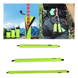 Maxbell Rock Climbing Rope Protector Sturdy Green for Climbing Rappelling Spelunking 50cmx11cm
