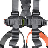 Maxbell Full Body Harness Thicken Construction Harness for Rescue Outdoor Rappelling L Orange