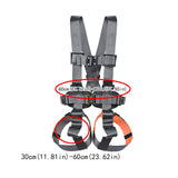 Maxbell Full Body Harness Thicken Construction Harness for Rescue Outdoor Rappelling L Orange