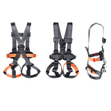 Maxbell Full Body Harness Thicken Construction Harness for Rescue Outdoor Rappelling L Orange