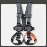 Maxbell Full Body Harness Thicken Construction Harness for Rescue Outdoor Rappelling L Orange