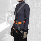Maxbell Full Body Harness Thicken Construction Harness for Rescue Outdoor Rappelling L Orange