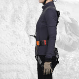 Maxbell Full Body Harness Thicken Construction Harness for Rescue Outdoor Rappelling L Orange