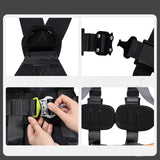 Maxbell Full Body Harness Thicken Construction Harness for Rescue Outdoor Rappelling L Orange