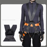 Maxbell Full Body Harness Thicken Construction Harness for Rescue Outdoor Rappelling L Orange