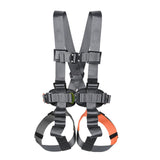 Maxbell Full Body Harness Thicken Construction Harness for Rescue Outdoor Rappelling L Orange