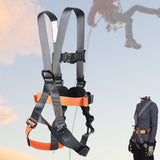 Maxbell Full Body Harness Thicken Construction Harness for Rescue Outdoor Rappelling L Orange