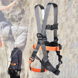 Maxbell Full Body Harness Thicken Construction Harness for Rescue Outdoor Rappelling L Orange