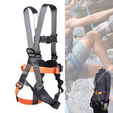 Maxbell Full Body Harness Thicken Construction Harness for Rescue Outdoor Rappelling L Orange