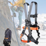Maxbell Full Body Harness Thicken Construction Harness for Rescue Outdoor Rappelling L Orange