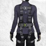Maxbell Full Body Harness Thicken Construction Harness for Rescue Outdoor Rappelling S Blue