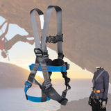 Maxbell Full Body Harness Thicken Construction Harness for Rescue Outdoor Rappelling S Blue