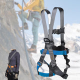 Maxbell Full Body Harness Thicken Construction Harness for Rescue Outdoor Rappelling S Blue