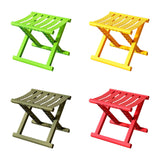 Maxbell Plastic Foldable Camping Stool for Barbecue 9.4x11.8x9.4inch Multifunctional Green