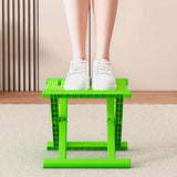 Maxbell Plastic Foldable Camping Stool for Barbecue 9.4x11.8x9.4inch Multifunctional Green