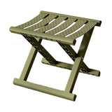Maxbell Plastic Foldable Camping Stool for Barbecue 9.4x11.8x9.4inch Multifunctional Dark Green