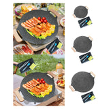 Maxbell Frying Pan Round Griddle Non Stick Cookware Cooker Home Korean BBQ Grill Pan 30cm