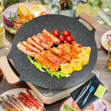 Maxbell Frying Pan Round Griddle Non Stick Cookware Cooker Home Korean BBQ Grill Pan 30cm