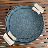Maxbell Frying Pan Round Griddle Non Stick Cookware Cooker Home Korean BBQ Grill Pan 36cm